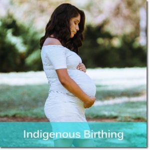 Pregnant Indigenous woman