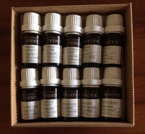Box of essential oils